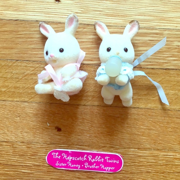 calico critters hopscotch rabbit twins